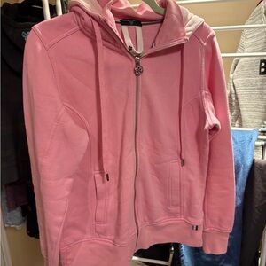 Tuff Athletics Light Pink Hoodie with Zip